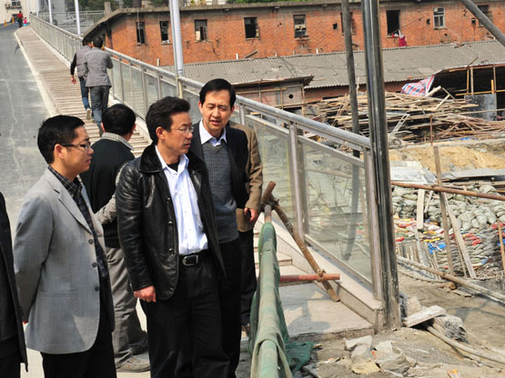 副市长刘学勤视察我院改扩建工程